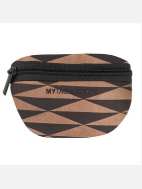 🆓️ W/ $55 Purchase! MYTAGALONGS Brown/Tan Arm Pouch ~ NWT